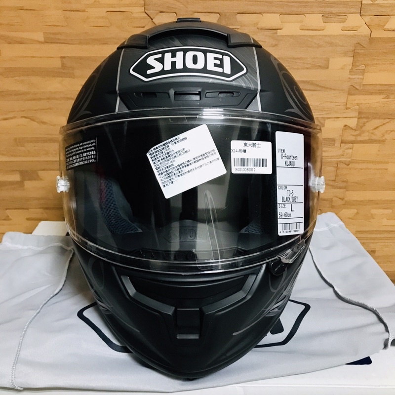 SHOEI X-14 X-FOURTEEN X14 KUJAKU TC5 消光黑羽毛全罩式安全帽black
