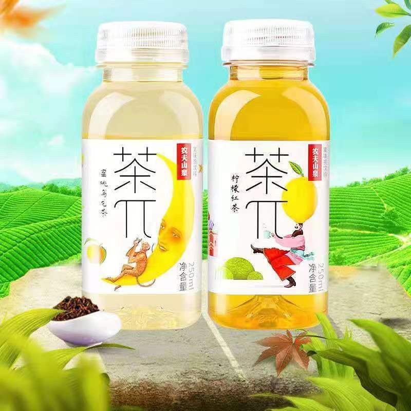 🔥 🔥 台灣熱賣【農夫山泉】茶派 茶π 茶兀 茶飲料 蜜桃烏龍 檸檬紅茶250ml 小瓶 整箱裝 | 蝦皮購物