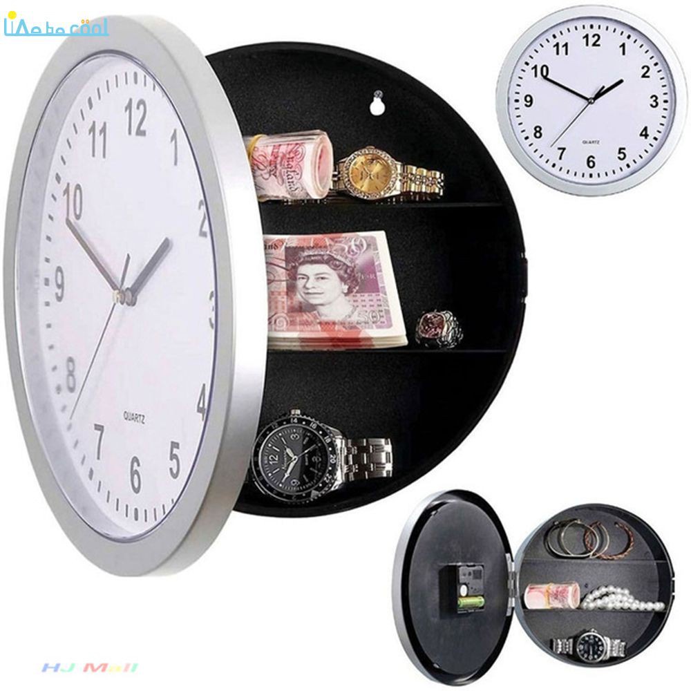 Creative Hidden Secret Storage Wall Clock Home Decroation Of | 蝦皮購物