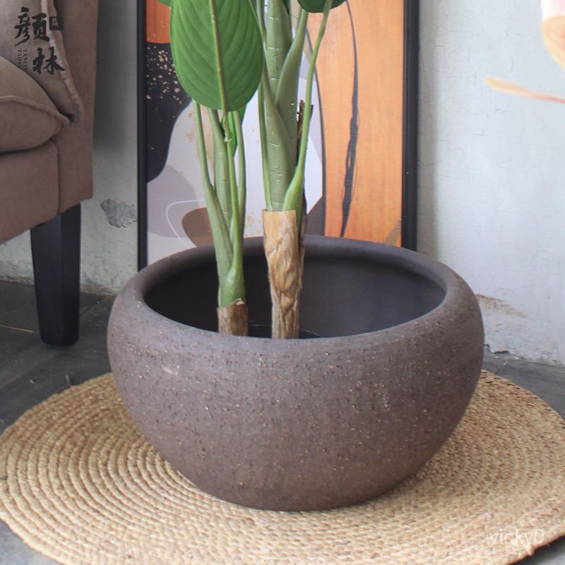 水養盆橢圓盆 收口花盆睡蓮魚盆 淺盆缸 花鉢大口盆矮花碗盆 拚盤大盆 | 蝦皮購物