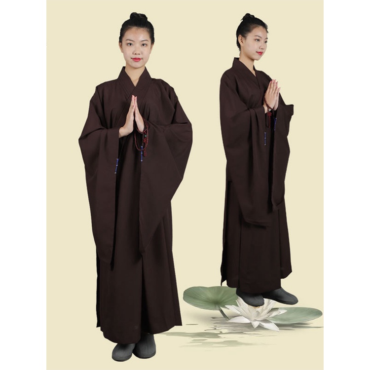 海青居士服 男女禪修服 亞麻佛教服飾 法會僧衣 寺院禪修 打坐專用 | 蝦皮購物