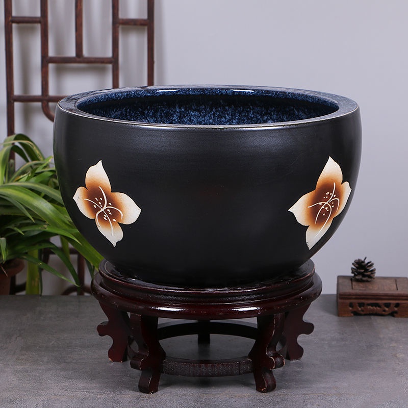 陶瓷魚缸大號養魚盆荷花缸烏龜缸碗蓮睡蓮盆風水金魚缸| 蝦皮購物