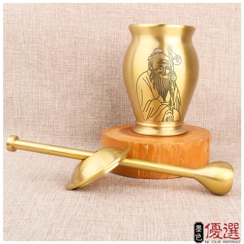 純銅實心搗藥罐杵子藥盅擂缽臼缸研缽臼黃銅盅搗碎搗蒜泥器研磨器 | 蝦皮購物