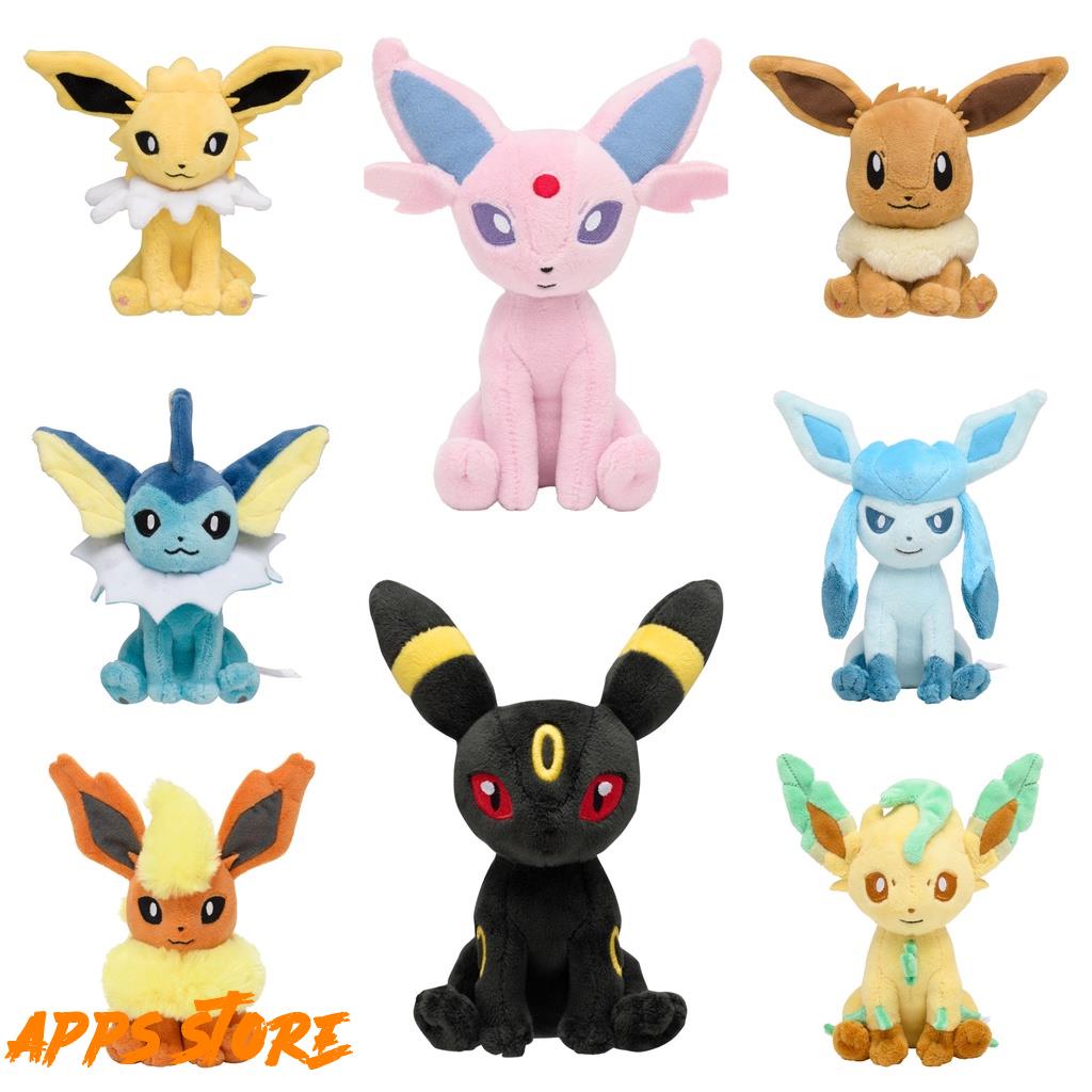 [APPS STORE]日版 Pokémon fit 伊布家族玩偶 太陽伊布 月亮伊布 葉伊布 冰伊布 火伊布 雷伊布 | 蝦皮購物