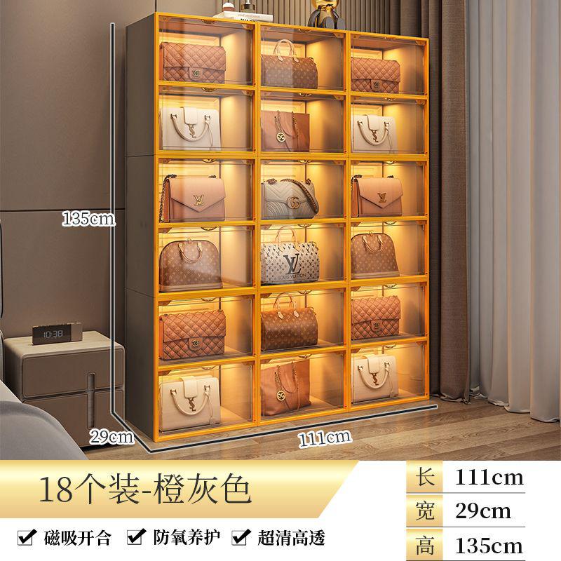包包展示櫃傢用防塵透明置物櫃存放陳列架收納神器奢侈品收納盒 牆角置物櫃 角落角櫃 三角收納櫃 轉角置物架 拐角櫃 直角櫃 | 蝦皮購物