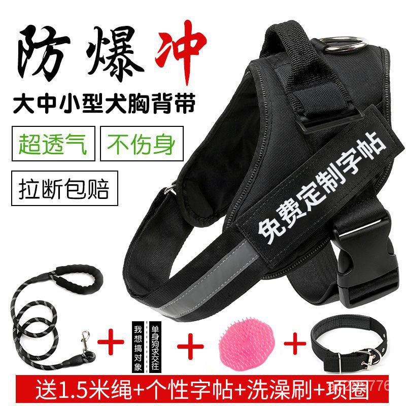 【滿799免運】狗狗牽引繩遛狗繩項圈中大型犬金毛拉佈拉多泰迪狗鏈子胸背帶結實jioyh 8SOT | 蝦皮購物