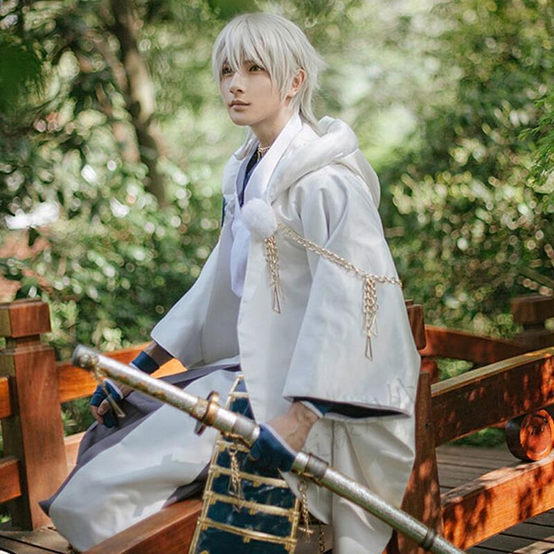 新品/在庫あり 刀剣乱舞出陣服鶴丸国永cos服甲冑コスプレ現物鶴丸童爺