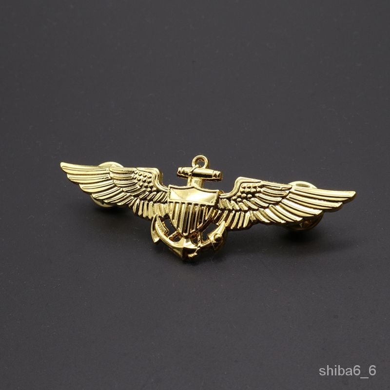💥爆款熱銷💥飛行員胸章 美軍金屬徽章 美國海軍空軍航空兵航海軍迷收藏紀念品 EB2B