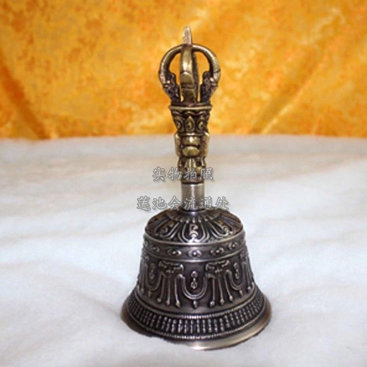 銅器 仏教法器 天蓬帝鐘 天蓬鈴 三清鈴 三叉金剛鈴 手振り鈴 銅鈴工芸品 置物 銅器 仏教法器 天蓬帝鐘 天蓬鈴 三清鈴 三叉金剛
