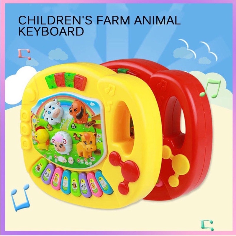 Animal Farm Piano Function Battery Powered Animal Sound High | 蝦皮購物