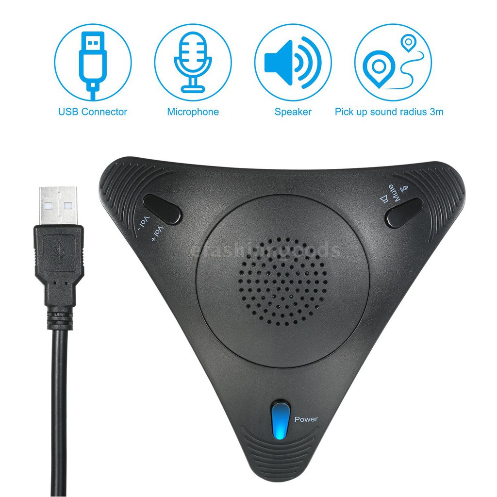 USB Conference Computer Microphone VOIP Omnidirectional Desk | 蝦皮購物