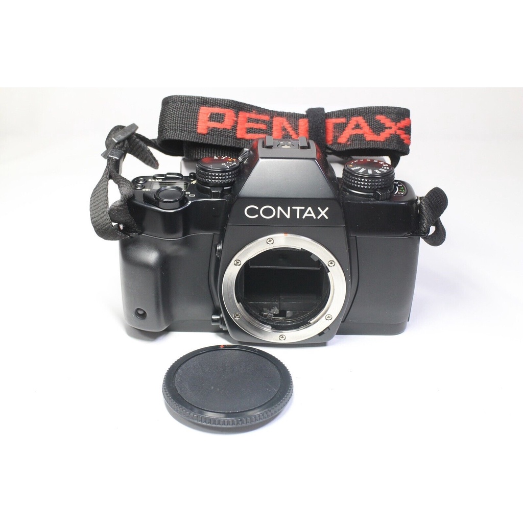 USED AS IS Contax ST 35mm SLR Film Camera Black With Strap