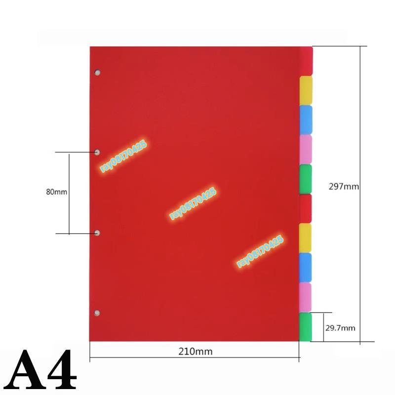 分隔頁 A4透明塑膠索引 2孔3孔4孔分隔板 彩色分隔頁 磨砂PP檔分頁紙 定制活頁紙 | 蝦皮購物