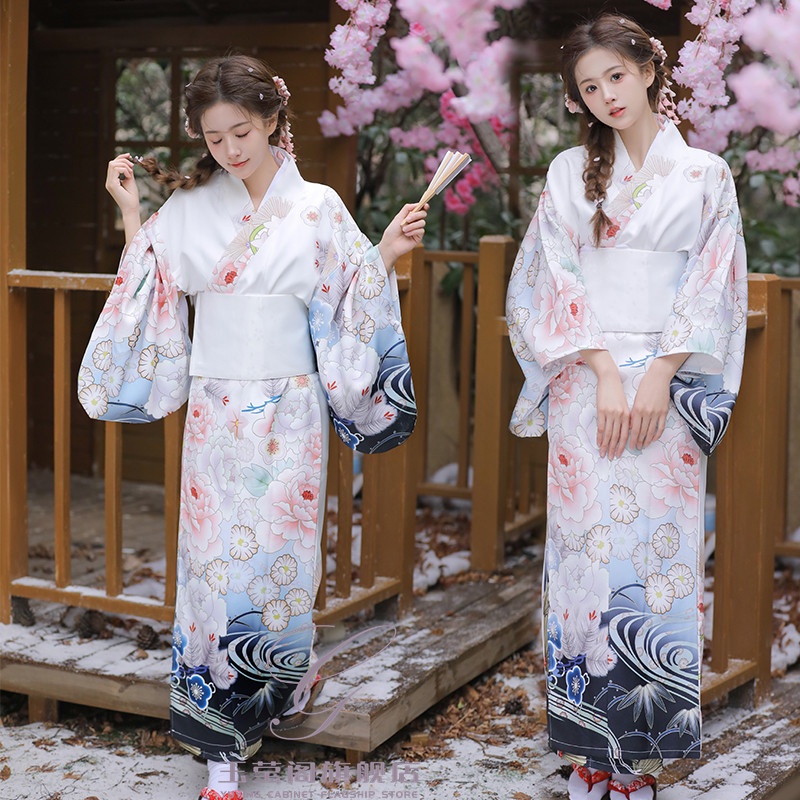 和服女新款外景日式和風復古改良浴衣正裝傳統夏季小清新攝影拍照| 蝦皮購物