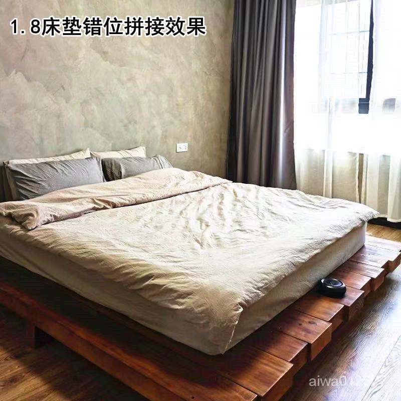 日式榻榻米落地實木床滿鋪原木鬆木民宿主臥單人矮床地臺簡易床架 床架 床組 榻榻米床架 雙人床 大床 懸浮床 | 蝦皮購物
