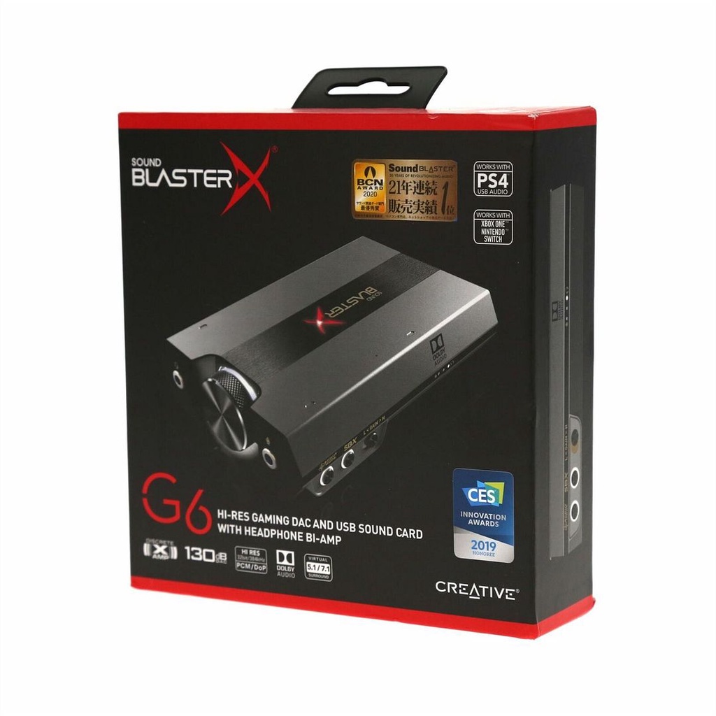 Creative Sound BlasterX G6 7.1高保真遊戲DAC和外置USB聲卡SB1770