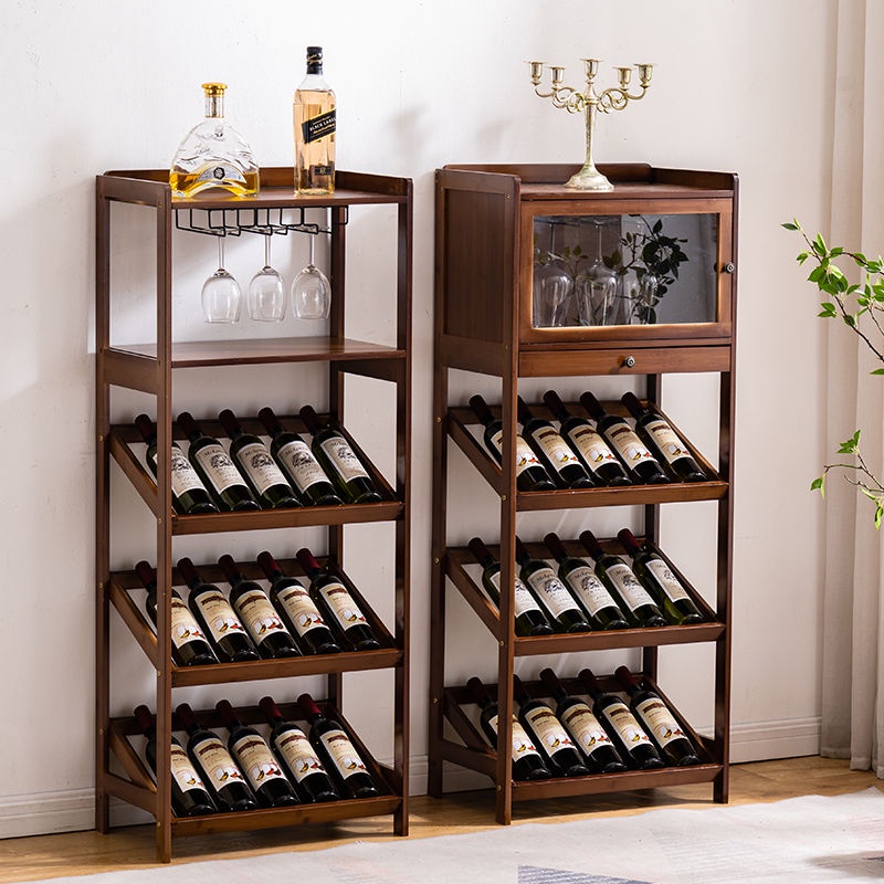 【高品質】傢用酒架歐式酒吧落地酒櫃葡萄酒紅酒實木收納展示架置物架酒杯架 葡萄酒架 實木紅酒架 紅酒展示架 紅酒收納 | 蝦皮購物