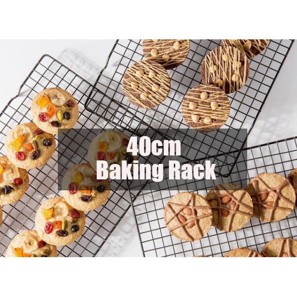Coolbird 16x10 Inch Baking Cooling Rack – BBQ Grill Mesh, Black, Heavy-Duty