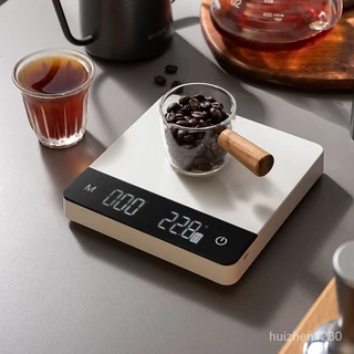 半房咖啡電子秤精準計時器稱重量電子磅咖啡稱咖啡器具手衝咖啡秤 SNJQ