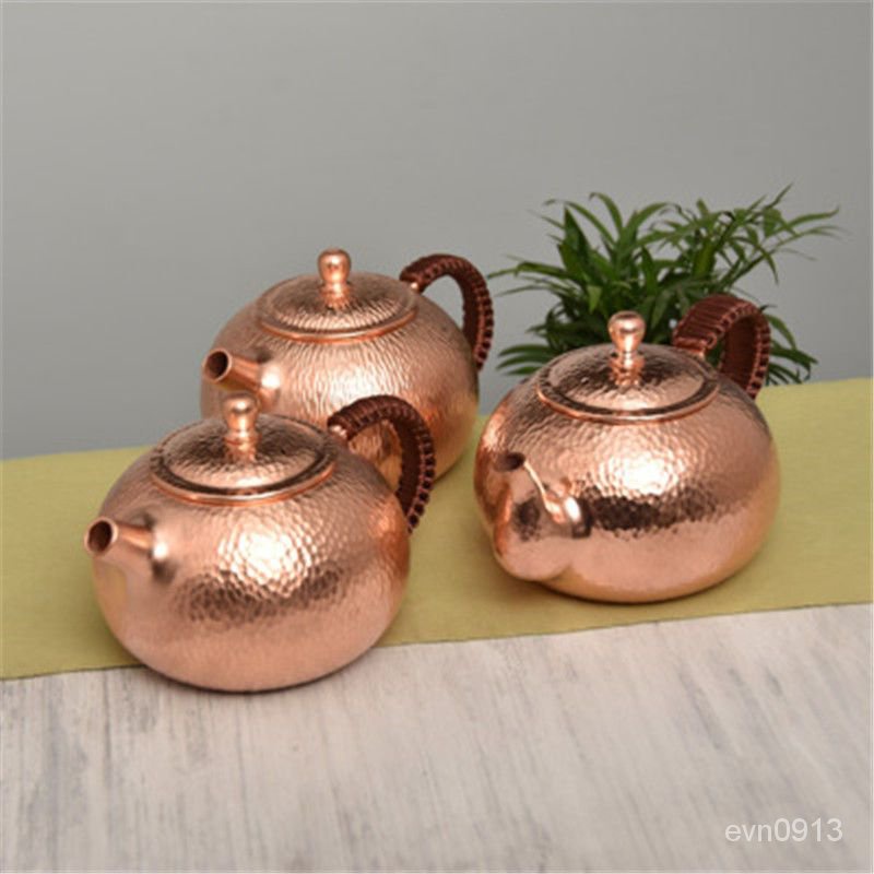 純紫銅茶壺手工銅壺泡茶公道銅杯沏茶銅壺手工燒水銅壺功夫茶壺杯 純紫銅茶壺手工銅壺泡茶公道銅杯沏茶銅壺手工燒水銅壺功夫茶壺杯