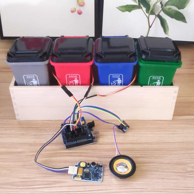 品質精選/AI離線語音識別分類垃圾桶大學生DIY學習套件arduino智能創客作品*買多優惠 | 蝦皮購物
