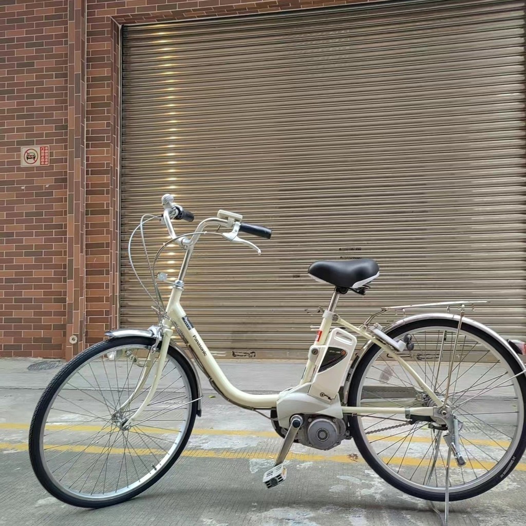 日本原裝進口二手自行車松下26寸成人鋰電池電動助力內三變速單車| 蝦皮購物