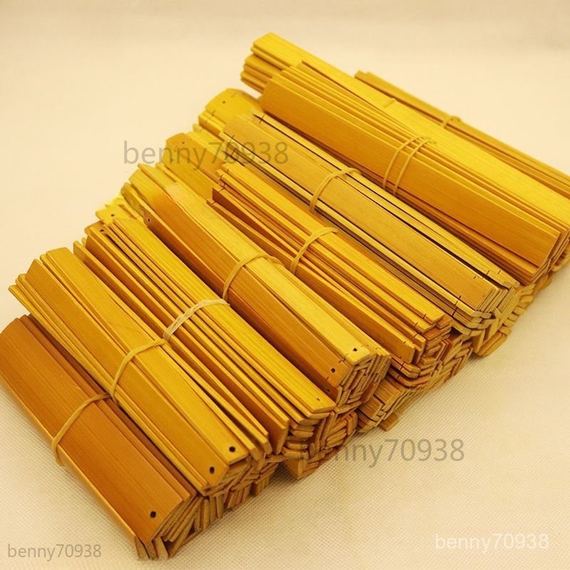 台灣出貨 20片空白竹簽竹片中學生手工作業diy編綫可手寫竹簡原材料 | 蝦皮購物