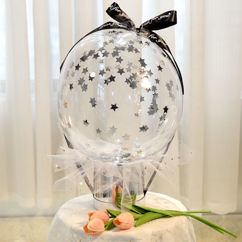 【好貨推薦】diy驚喜盒子波波球花束半成品生日禮物送女友飄空氣球裝錢抱抱桶 | 蝦皮購物