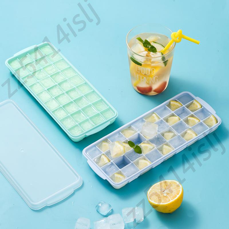 【伍壹】DIY冰格 硅膠制冰盒 家用自制帶蓋冰格模具 24/36格凍冰塊模具 | 蝦皮購物