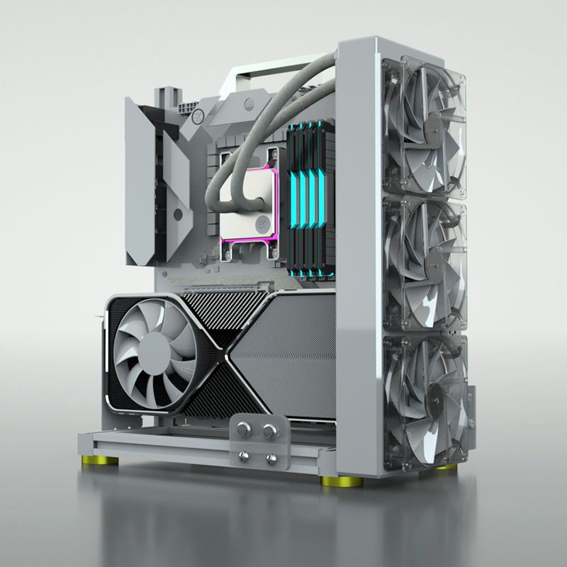 免運🔥臺灣出貨 開放機箱架 支持240 360水冷 支持X79 X99雙路 ITX MATX創意機箱立式機 箱透明機箱創 | 蝦皮購物