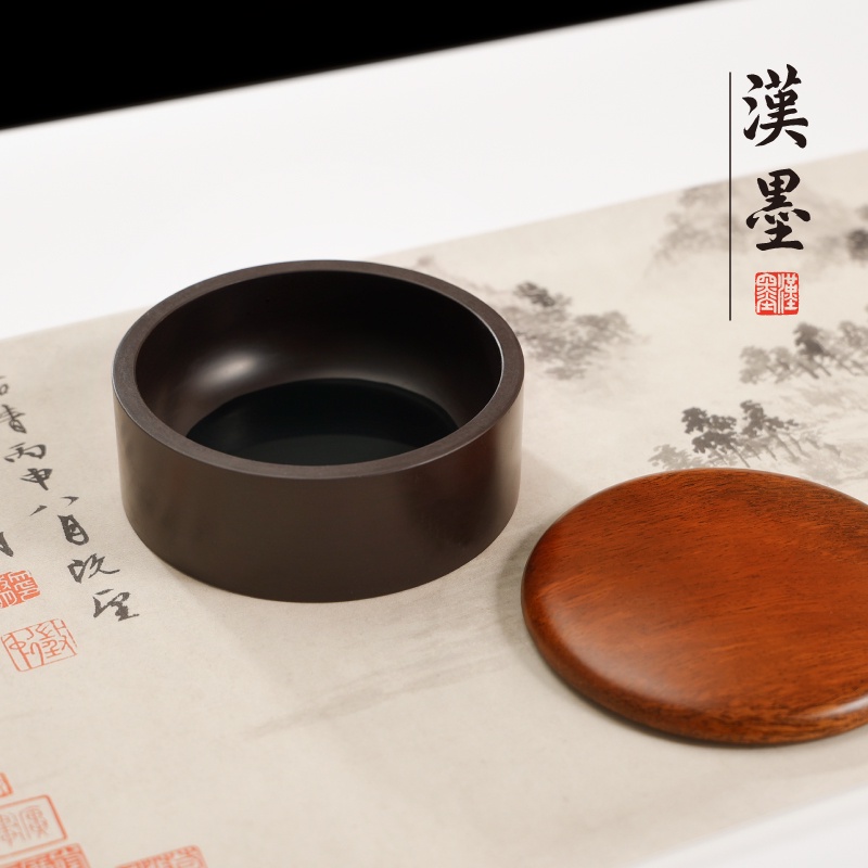茶道 羅紋硯臺 原石帶蓋 學生 初學者 墨海 3 4 5 寸 書法 專用 毛筆 文房 四寶 肇慶 宋坑硯臺 | 蝦皮購物