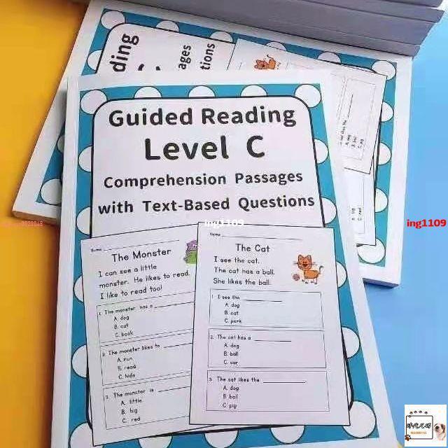 【有貨】指導性閱讀理解Guided Reading加州美國指讀練習冊練習冊 可點讀【春風在書店】 | 蝦皮購物
