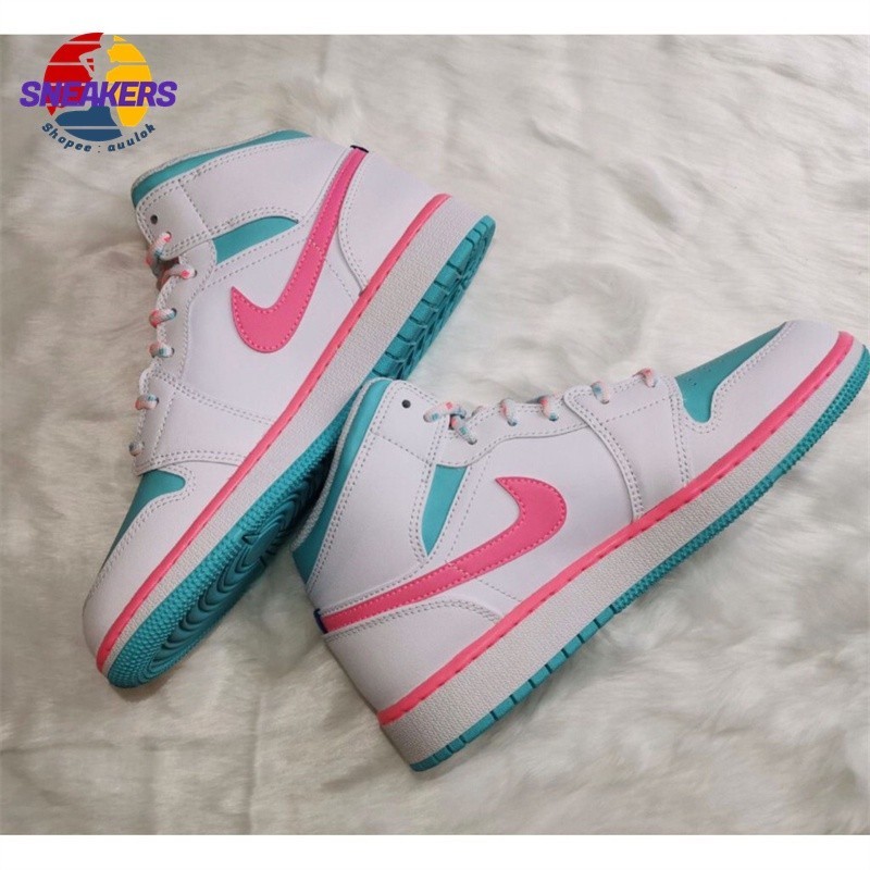 正版 Air Jordan 1 Mid “Digital Pink” （Gs）南海岸 555112-102 休閒鞋 | 蝦皮購物