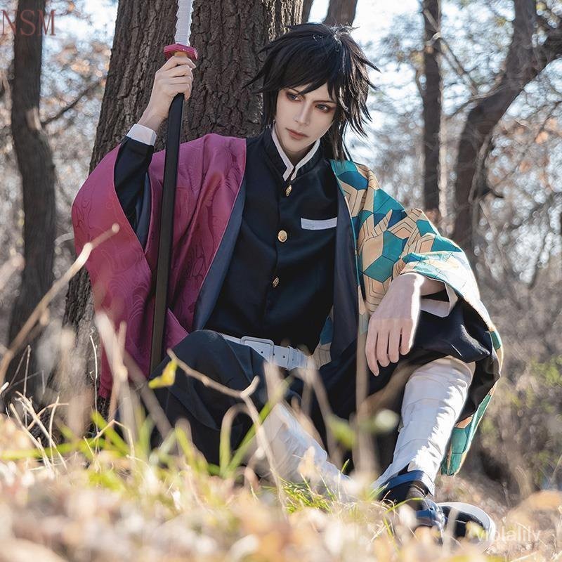 角色扮演 造型服裝 Cosplay角色扮演 造型服裝 Cosplay鬼滅之刃cos服 富岡義勇水柱鬼殺隊羽織套裝 | 蝦皮購物