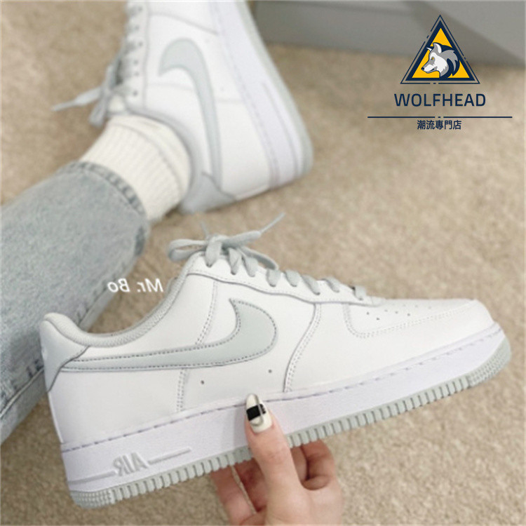 附發票Nike Air Force 1 Low AF1 棉灰雲朵 白灰 情侶款 DC2911-100 | 蝦皮購物