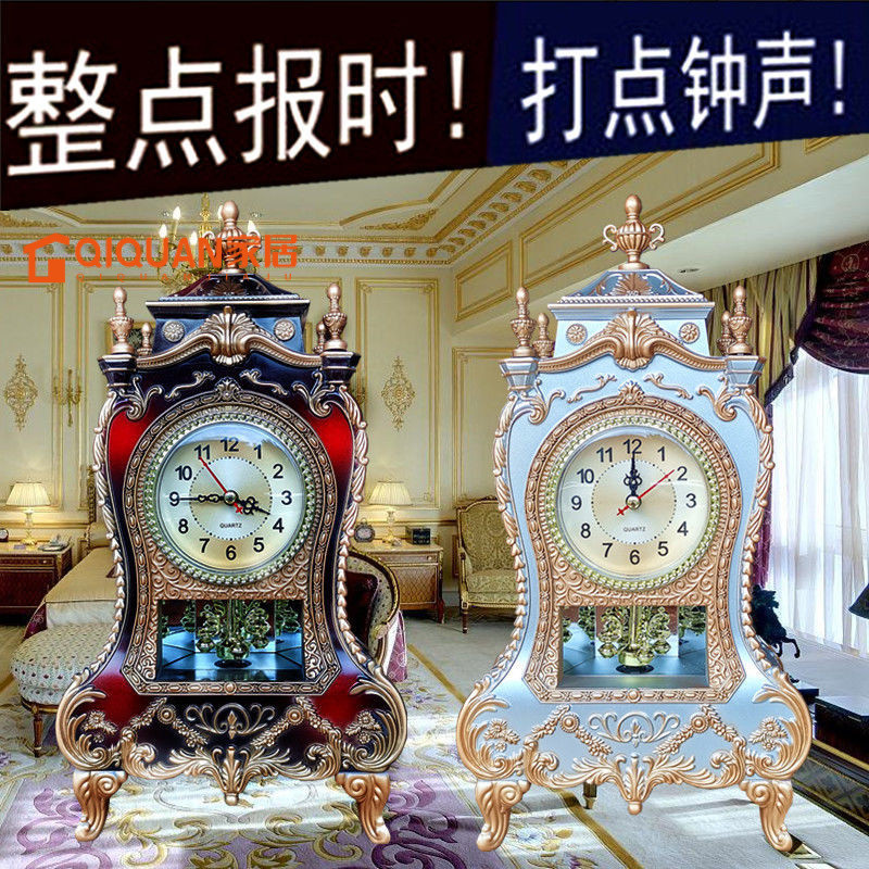 臺鐘 座鐘 搖擺時鐘 裝飾時鐘 創意時鐘 客廳時鐘 歐式仿古座鍾 客廳桌麵櫃臺裝飾時鐘 靜音臺鍾錶音樂報時複古時鍾高級感 | 蝦皮購物