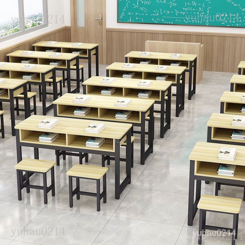 【好品質 可開統編】課桌椅培訓班學校中小學補課班兒童學習桌輔導補習條形桌子長方形 2QTF | 蝦皮購物