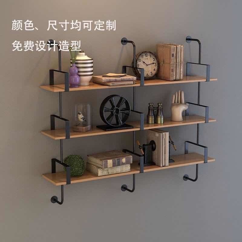 墻上書架墻架掛壁隔闆層闆壁櫃臥室鐵藝壁掛墻壁墻麵掛墻置物架 | 蝦皮購物