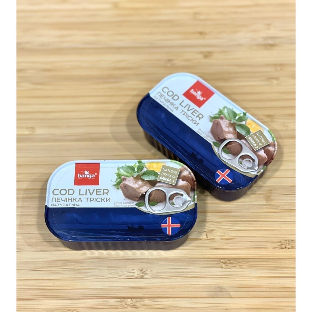 款款烘焙 歐陸食材 Banga 冰島 原裝 進口 鱈魚肝醬 Cod Liver 水產罐頭 115g | 蝦皮購物
