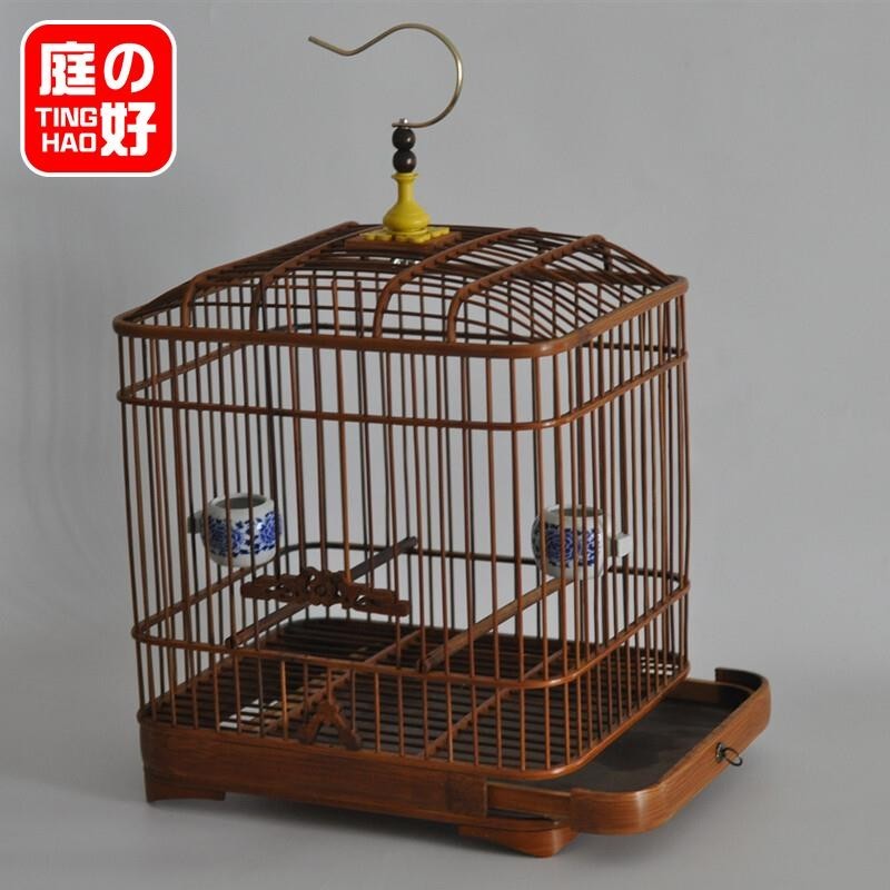 竹鳥籠 竹制鸟笼纯手工制作蜡嘴笼颠颏 贝子等各种中小型鸟竹笼全套配齐 | 蝦皮購物