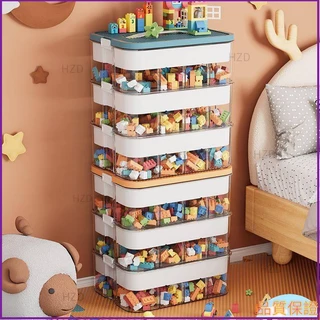 小顆粒樂高積木收納盒 積木收納箱 兒童玩具收納整理箱 分格 分層 樂高積木收納盒 透明收納箱8