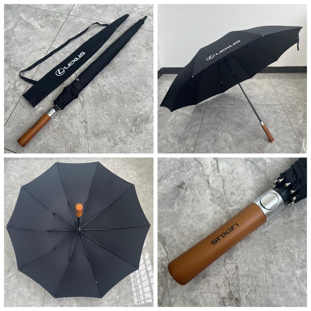 LEXUS  長傘　雨傘 LEXUS 長傘 雨傘（雨伞lexus雷克萨斯10骨超强防风超大长伞直伞木