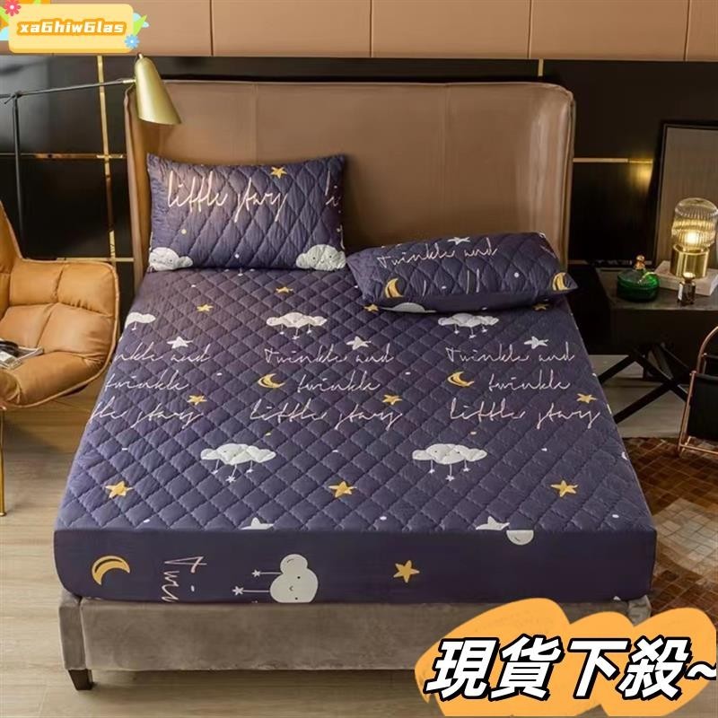 台灣熱賣加棉防水印花床包 防水床包 鋪棉防水床包 加棉床包 單人床包 100%透氣防蟎 單人/雙人/加大席夢思保護套 枕 | 蝦皮購物