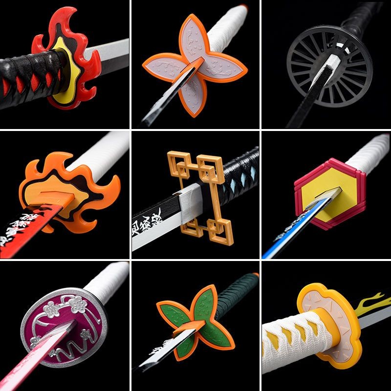 【龍字號】-鬼滅之刃刀COS動漫日輪刀我妻善逸富岡蝴蝶忍木質武器道具未開刃 | 蝦皮購物