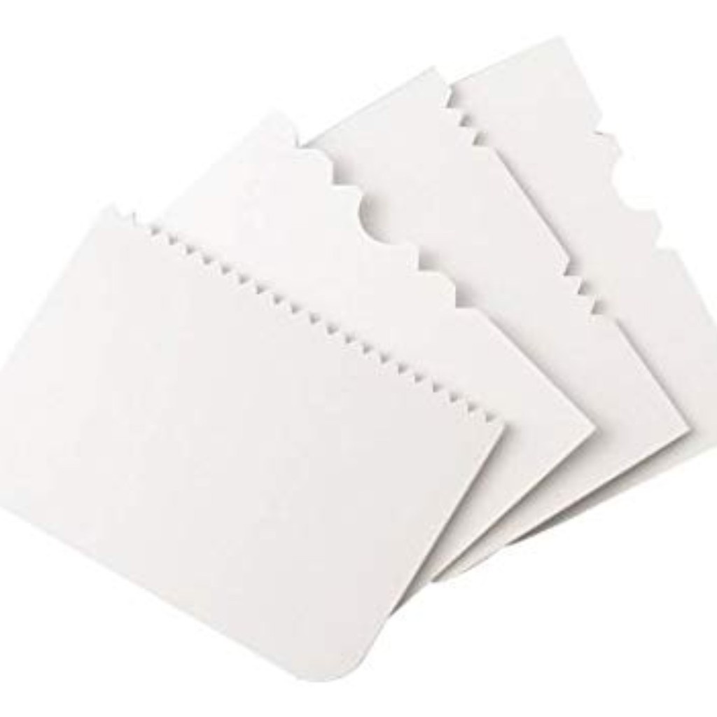 Patterned edge side scraper cake sides icing comb scrapers 蝦皮購物