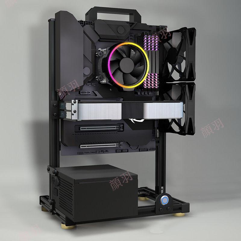 |顔羽abcE| 異形機殼 電腦機殼 組裝機殼 開放式機箱matx電腦機箱機架鋁合金atx創意個性itx機風 DIY機 | 蝦皮購物
