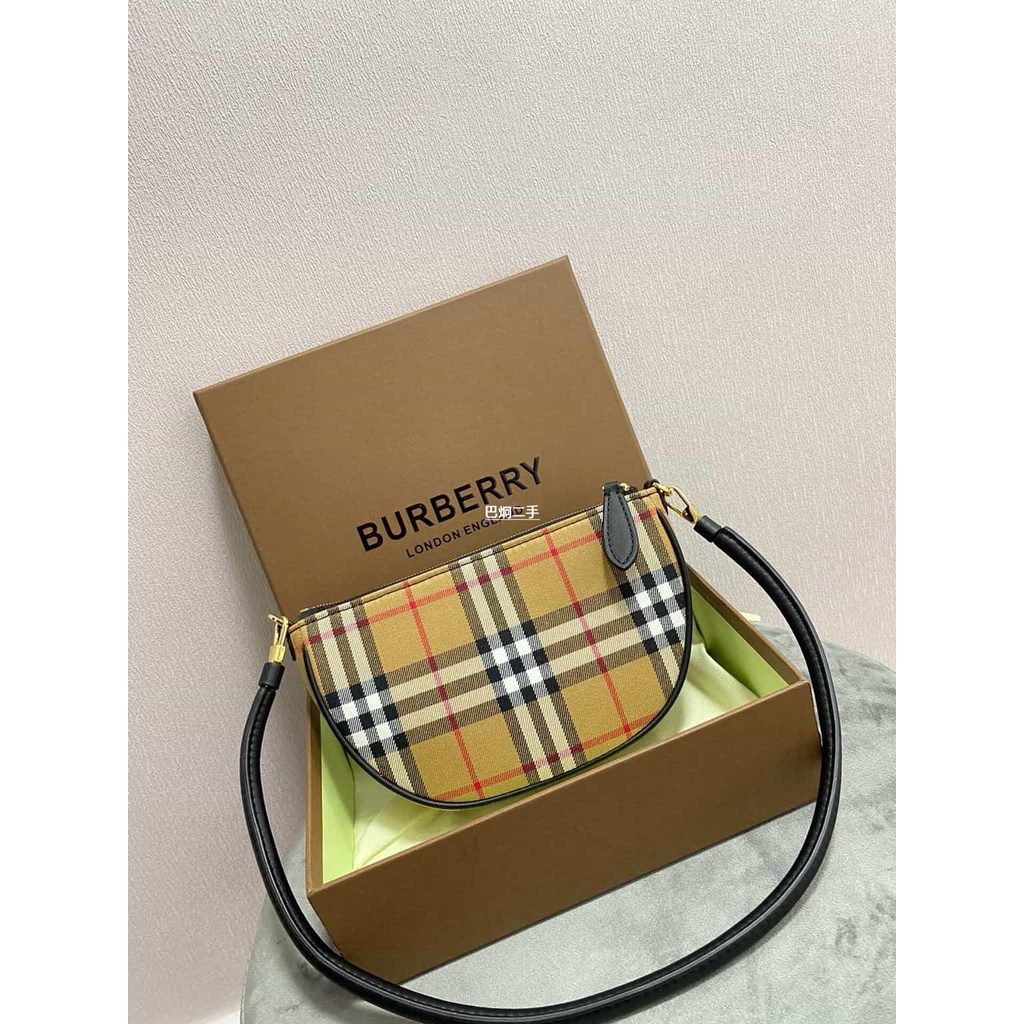 二手Burberry Vintage 復古格紋腋下包