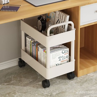 書架小推車置物架落地可移動傢用簡易多層收納架閱讀書櫃帶輪 ZBLX