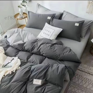 超柔床包四件組 日式純色床單組 絲特大床包組 親膚棉被 床單組 裸睡被套 床單 枕頭套 單人雙人加大床包組品 床包 床罩