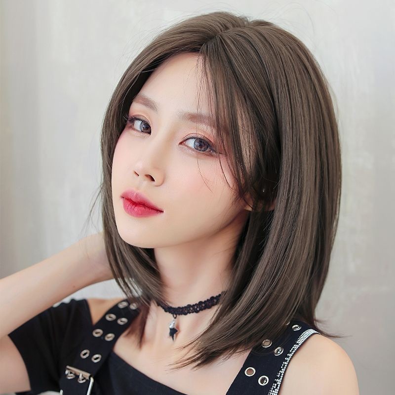 假髮女中長髮自然中分修臉短直髮全頭套式網紅鎖骨髮內扣短髮造型 女生假髮 男生假髮 蝦皮購物 — free download